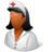 Medical Nurse Female Dark Icon